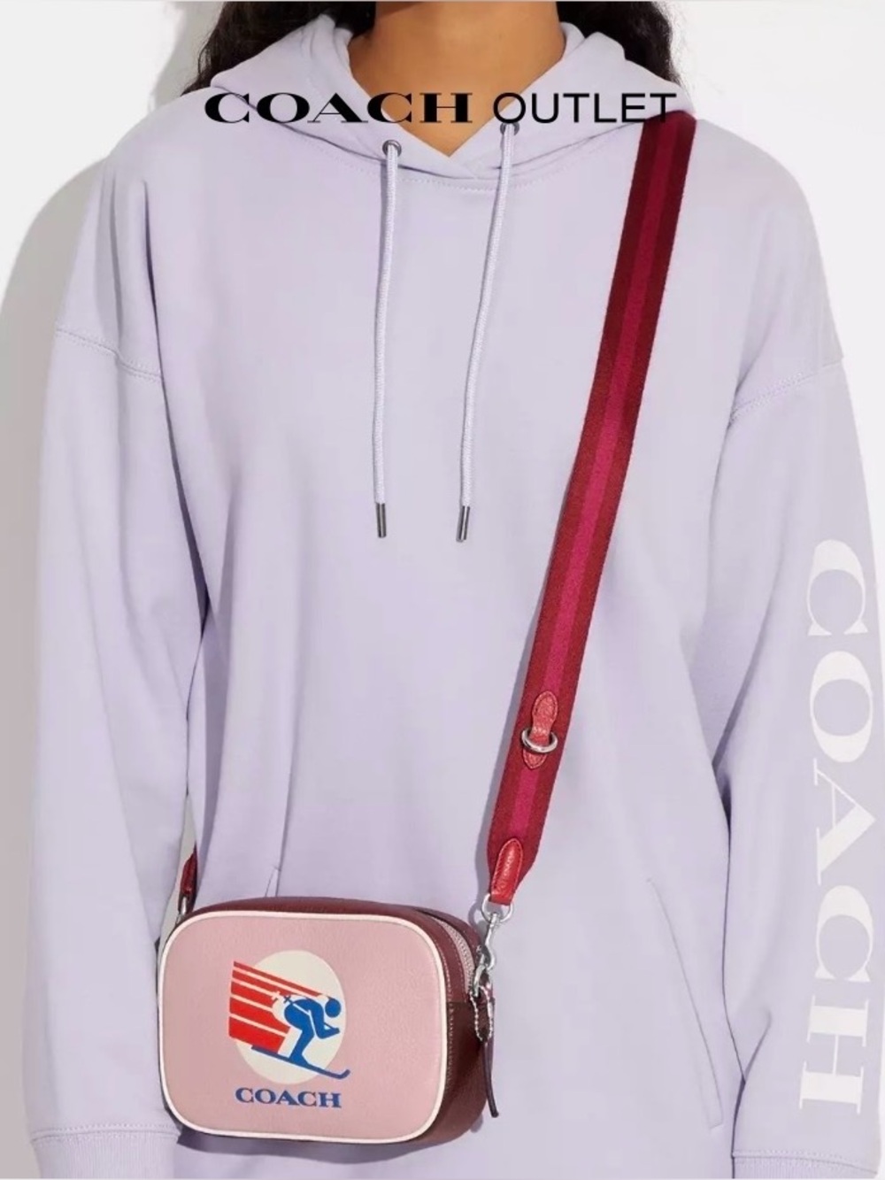 Coach Jamie Camera Bag Colorblock Pebbled Leather 2022 Coach Skiier Stamp EUC - Picture 3 of 16